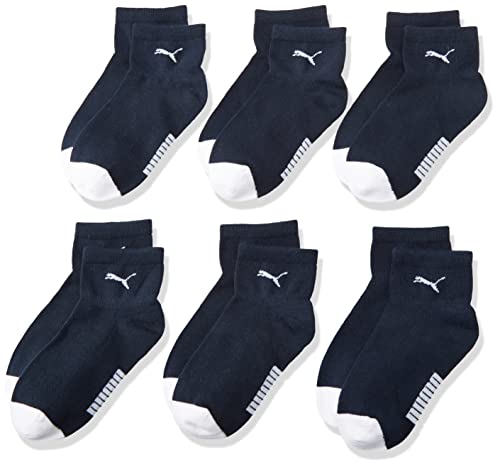 PUMA Baby Mini Cats Lifestyle Sock 6P Amazon Calcetines CLSSC, New Navy/White, 23/26 para Bebés