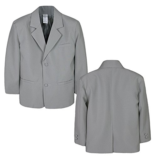 Image of Boy Infant Kid Teen Formal Wedding Party Church Blazer Black Jacket Coat sz S-20