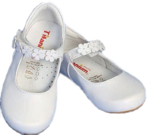 Titanium iGirldress White Leather Girl Shoes