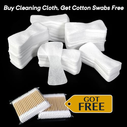 800 PCS Gun Cleaning Patches, Lint Free Gun Cleaning Cloth, Highly Absorbent, Cleaning Patches for Firearms with Storage Case, Suitable for Most Caliber, 200PCS Swabs Included