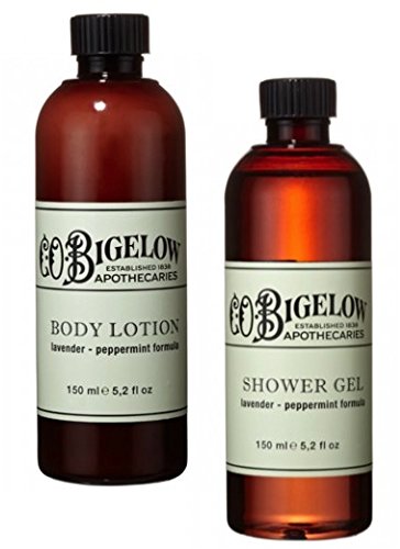 C.O. Bigelow Lavender and Peppermint Lotion and Shower Gel Bundle