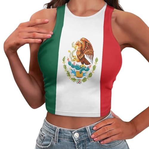Dominican Republic/Mexico/Puerto Rico Summer Slim Render Short Sexy Women Sleeveless Skinny Crop Top Tank Tops Crop Vest