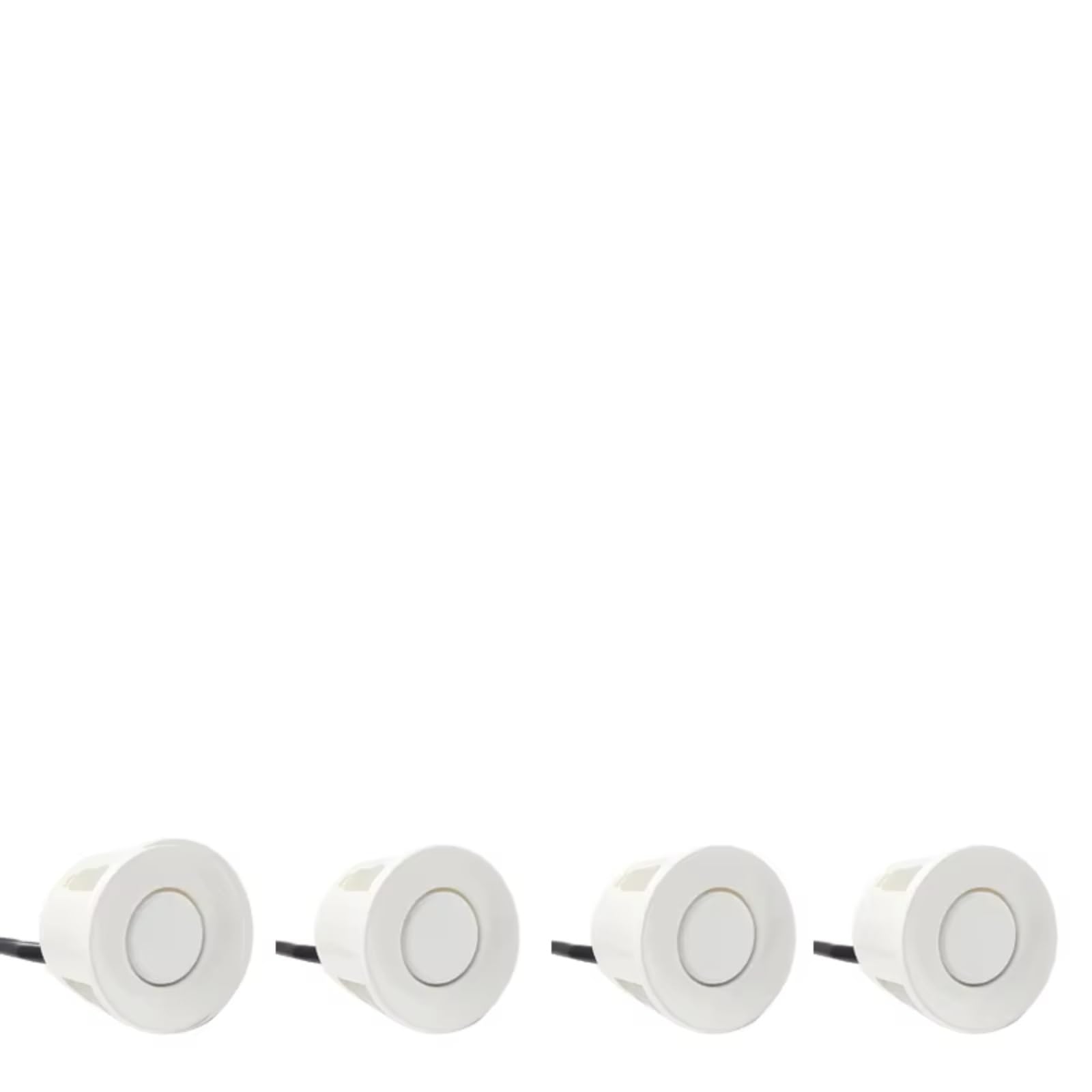 Capteur De Recul Voiture Kit De Capteur Stationnement Radar Rétroéclairage Système D'affichage LED Parktronic Moniteur De Recul Détecteur Assistant Radar De Recul Voiture(White sensors,4 sensors)