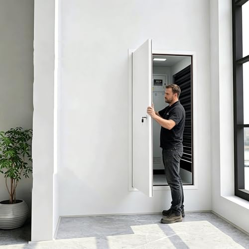 Porte d'inspection alu avec serrure pour entretien plomberie