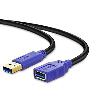 Image of USB 3.0 Extension Cable 12Ft, USB 3.0 Extender Cord Type A Male to A Female for Oculus VR, Playstation, Xbox, USB Flash Drive, Card Reader, Hard Drive,Keyboard, Printer, Scanner, Camera and More