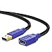 USB 3.0 Extension Cable 20Ft, USB 3.0 Extender Cord Type A Male to A Female for Oculus VR, Playstation, Xbox, USB Flash Drive, Card Reader, Hard Drive,Keyboard, Printer, Scanner, Camera and More