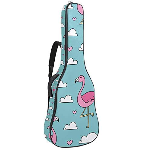Housse de guitare acoustique bleue pour vos déplacements musicaux