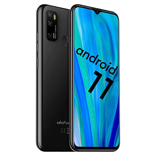 Ulefone Note 9P 4G Unlocked Cell Phones, 6.52" Hd+ Waterdrop Screen,16Mp Triple Rear Camera, Android 11 Octa-Core 4Gb + 64Gb,4500Mah Big Battery, Face Unlock Finger Reader Unlocked Smartphones - Black #TOP2