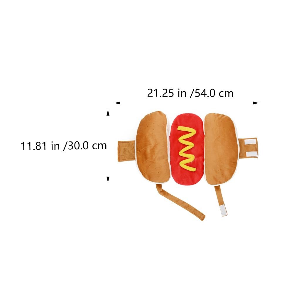 Costume divertente per cani da hot dog, abbigliamento peloso per animali domestici, cosplay, costume divertente per hamburger, per cani di piccola e grande taglia, per cuccioli di taglia piccola e