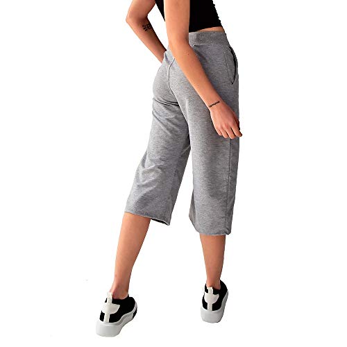 Calça Pantacourt Brohood Moletinho Cinza M