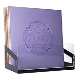 OLDBOYZ Vinyl Record Holder - Wall Mount Vinyl Record Storage Display Shelf - Vinyl Wall Stend - Fits Up to 35 12” LP Albums - Powder - Coated Steel – Black