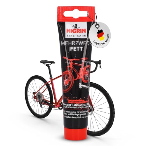 NIGRIN BIKE-CARE Mehrzweck-Fett, 100 g Tube, Schmierfett für Fahrrad, auch für Hobby und Werkstatt, Harz- und Silikonfrei