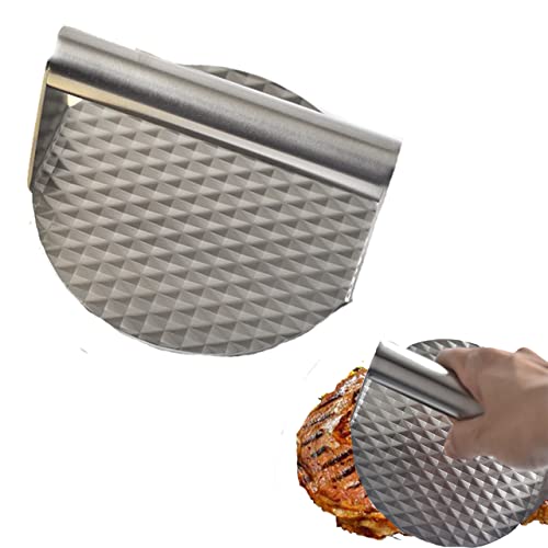 Slosy Prensa para hambúrgueres em aço inoxidável esmagador profissional redondo acessórios churrasco Smash molde esmagador carne antiaderente máquina hamburguer de ferro utensílios
