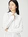 Amazon Essentials Women's Regular-Fit Long-Sleeve Button-Down Poplin Shirt, White Dots, Medium