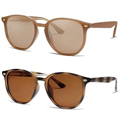 2 Pack Light Brown Frame/Light Brown Lens + Tortoise Frame/Brown Lens