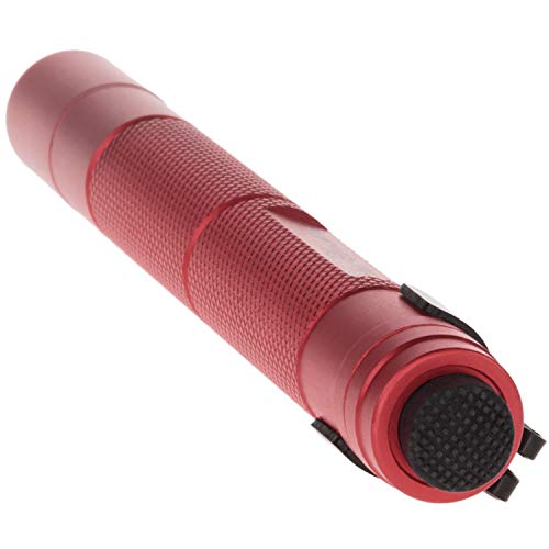 Nightstick Mt-100R Mini-Tac Metal Led Flashlight - 2 Aaa, 5.4 In (137Mm), Red #TOP4