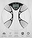 Escali BFBW200 Advanced Bioelectrical Impedance Analysis (BIA) Technology Calculates Body Fat/Water Percentages, Bathroom Scale, LCD Digital Display, 400lb Capacity, Clear