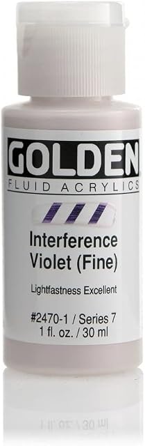 Pro-Art Golden Fluid Acrylic Paint 1 oz.-Interference Violet Fine