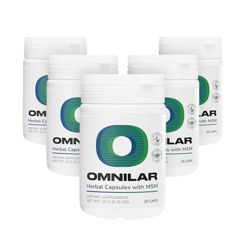 Omnilar | Herbal Capsules with MSM | Daily Wellness Support | 20 Capsules | 5 Pack