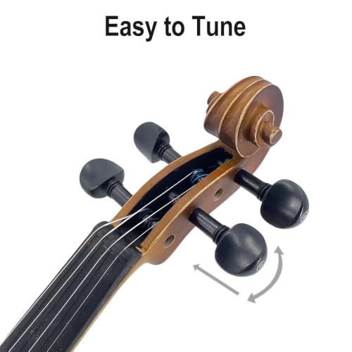 Image of Yinfente Acoustic Violin Electric Violin 4 /4 Full Size Violin 4 String Maple Spruce For Student,Violin For Beginners violin Case,Brazilwood Bow,Cable,Cleaning Cloth,Rosin,Bridge
