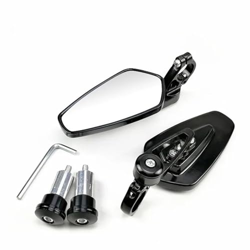 Espejos retrovisores moto universales de aluminio 360 para bicicleta