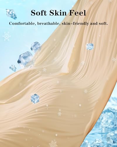 High-Waisted Slip Shorts for Under Dresses Women Anti Chafing Cooling Shorts Boyshorts with Scalloped Bottom2