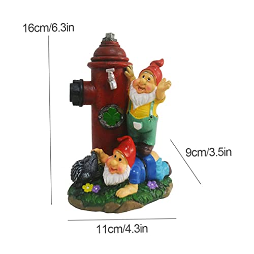 Domccy Fire Hydrant Statue Garden Gnome Decor Sculptures Resin Lawn Ornaments For Yard, Outdoor Garden Decor Sculptures,Garden Fire Hydrant Statue #TOP6