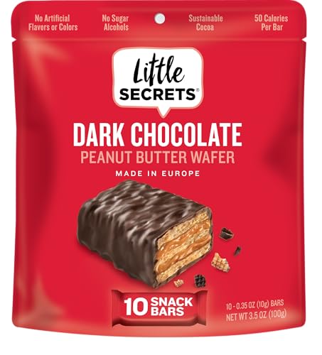 Little Secrets Dark Chocolate Peanut Butter Crispy Wafers