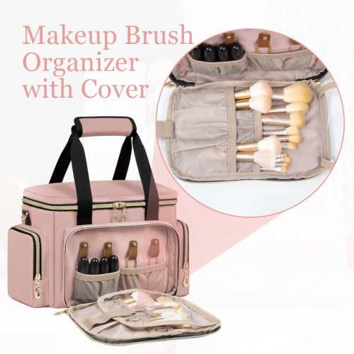 Image of GDNasist Large Makeup Bag, Portable Travel Makeup Bag Organizer