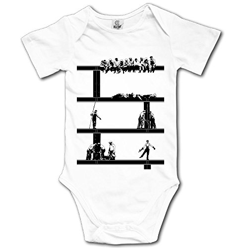 ChunBB Unisex Infant Baby Bodysuit Ironworker Iron Worker - Short Sleeve Romper White Onesies