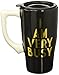 Spoontiques 12801 I Am Very Busy Ceramic Travel Mug, Black/Gold, 18 ounce