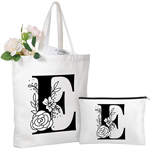 モノグラム イニシャル トートバッグ 女性用 母の日ギフト メイクアップバッグ 先生への感謝のギフト 母先生への感謝の贈り物, マルチカラー