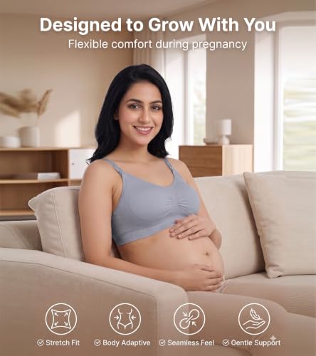 Image of DClub Comfort Revolution Seamless Bra -Easy lite Full-Coverage Wireless Everyday Bra with Soft Comfort with Removable Pad.