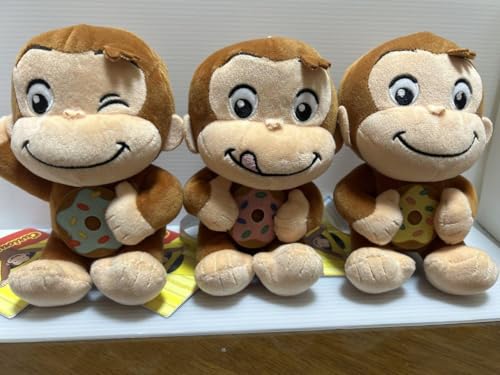 おさるのジョージ ぽってりぬいぐるみ ドーナツ 全種セット