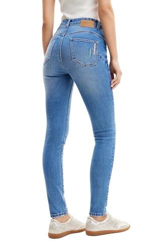 Desigual Women's Slim Embroidered Jeans2