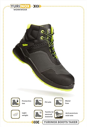 Boots Taker - Composite Safety Toe - Puncture-Proof Kevlar Sole - Utility Work Boots for Construction and Warehouse2