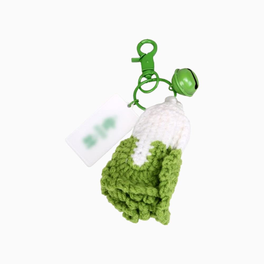 Hoepavy Cute Keyring,Key Chains For Women,Hook Woven Eggplant Keychain Backpack Decoration,Mobile Phone,Car Key Pendant