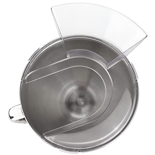 Firjoy Pouring Shield For Kitchenaid 4.5 And 5 Quart Stainless Steel Bowls Only - Secure Fit Splash Guard Accessory For Kitchenaid Tilt-Head Stand Mixers (Clear) #TOP6