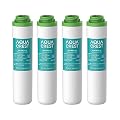 AQUACREST FQK2J Under Sink Water Filter, Replacement for GE FQK2J, FQK1K, 1320 Gallons Dual Flow Drinking Water Replacement Filters (4 Count)