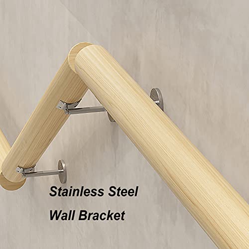 Main courante en bois antidérapante pour escalier intérieur et garde-corps de loft