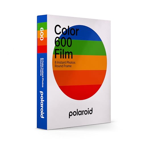 Image of Polaroid Color Film for 600 - Round Frame (6021) 8 Photos (Pack of 12)