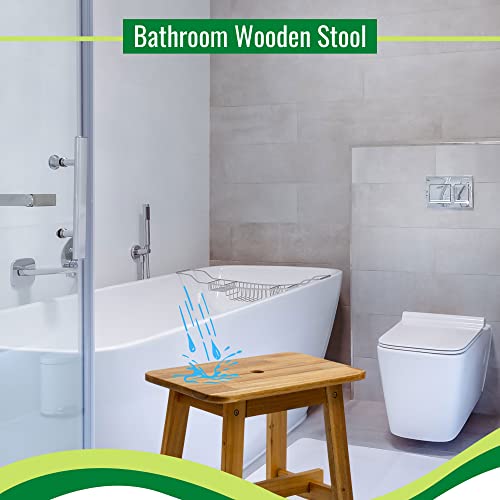 Lestar Solid Acacia Wood Stool Bedside End Tables Sub-Stool Wooden Step Stool (Sub-Stool) #TOP4