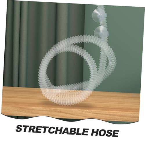 UTHCLO 爬虫類加湿器用延長チューブ 素材製 柔軟可能 コンパクト収納 吸盤付きで安定固定 クリーニング簡単 テラリウムや両生類飼育に