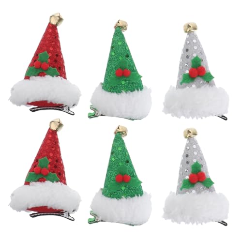 Lurrose Haarspangen Weihnachtsmann-Kappenhaarnadel der Weihnachten...