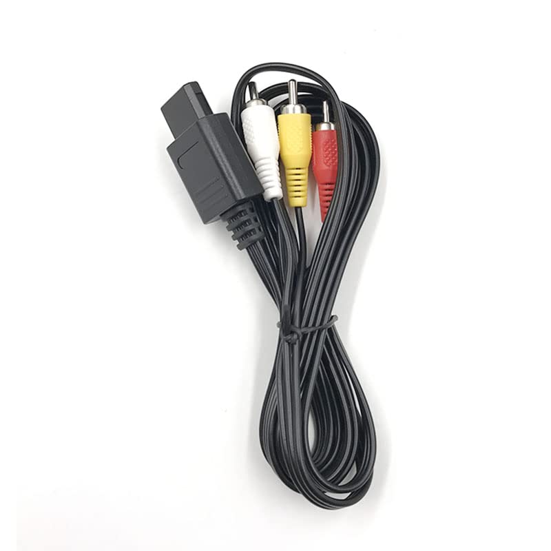 [Części do gier wideo] 5 sztuk kabel av dla n64/NGC/SNES kabel av dla nintendo 60 dla oddelegowani eksperci krajowi dla gamecube AV RCA Audio/wideo TV kabel kompozytowy [Wymień]