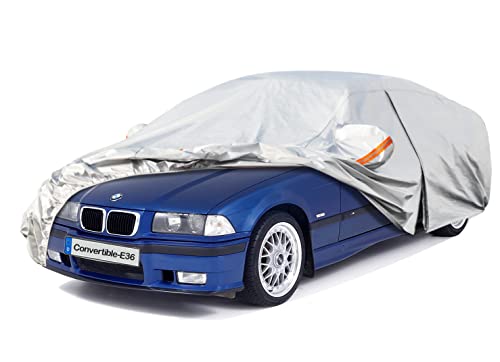 Kayme 6 Layers Car Cover Waterproof Breathable, Custom Fit BMW 3 Series Coupe E36(1991-1999), Outdoor Full Cover Sun Rain UV Dust All Weather Protection. Shipping From UK Warehouse.