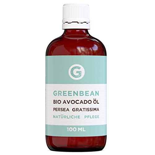 Preisvergleich Produktbild Bio Avocadoöl 100ml - 100% reines, kaltgepresstes Öl von greenmade