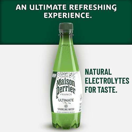 Maison Perrier Unflavored Sparkling Water, 16.9 FL OZ Plastic Water Bottle (12 count)