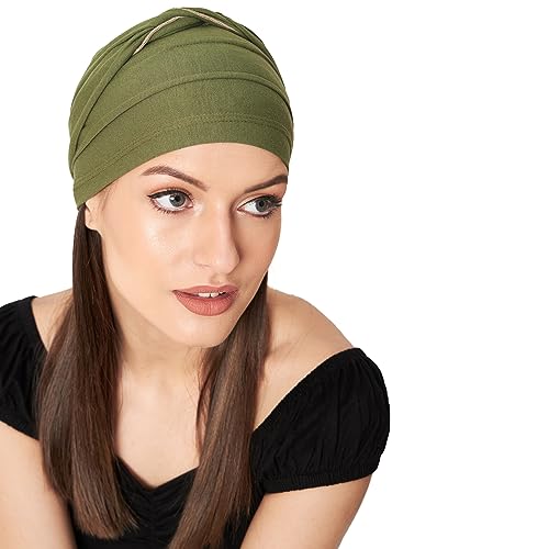 Image of The Headscarves Women Bamboo Pre Tie Scarf (HS107 Multicolor)