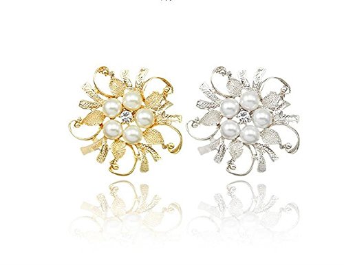 Frauen Künstliche Blume Kranz Kubikzircon Brosche Weihnachten Weihnachtsges Cover